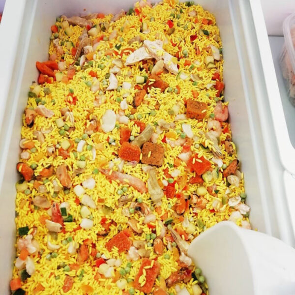paella valenciana con pollo
