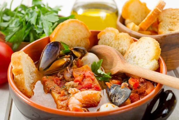 Zuppa di pesce senza spine