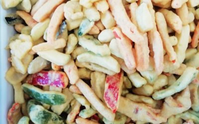 Ortaggi misti pastellate – verdure miste con peperoni